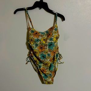 Bright floral swimsuit